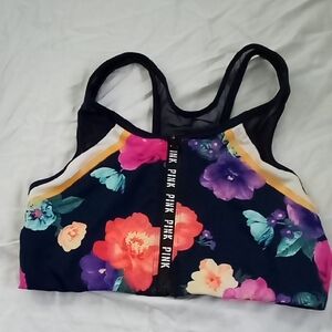 PINK Victoria's Secret Multicolor Floral Sports Bra